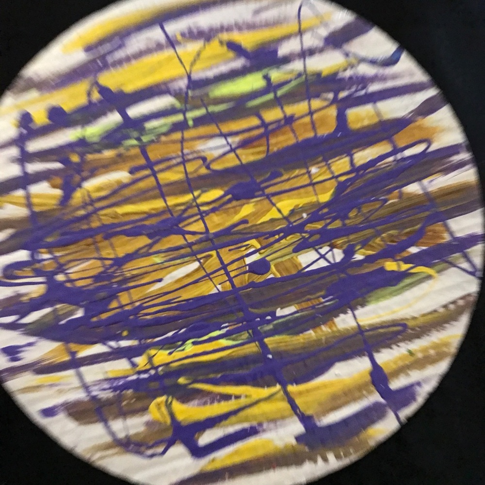 Colorful Abstract Hand Design & Hand Painted Plate - Picture 11 of 15